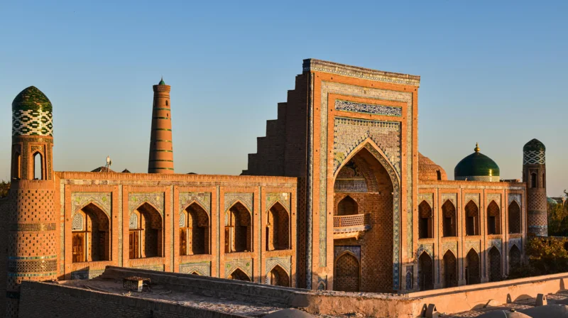 Historic madrasa architecture in Uzbekistan